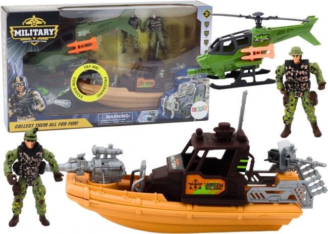 Vojaški igralni set s figurami in dodatki