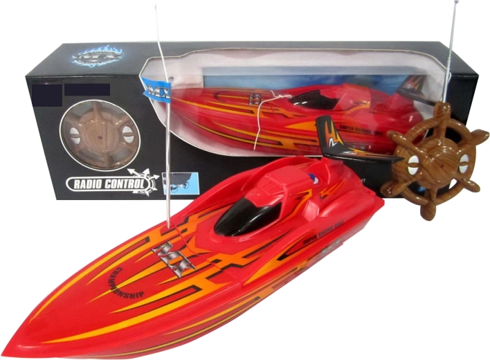 Remote-controlled racing boat Sparkys MX red 1:10