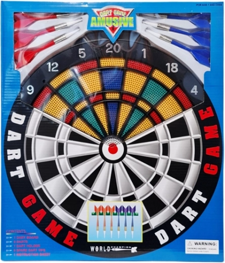 Tarča za pikado 35 cm s kompletom 6 puščic