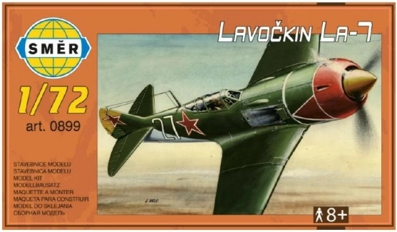 Model letala Lavochkin La-7 v merilu 1:72