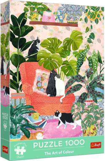TREFL Premium Plus puzzle 1000 kosov – The Art of Colour: Sladki dom