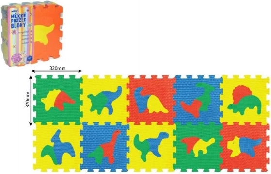 Mehki puzzle DINO bloki za otroke