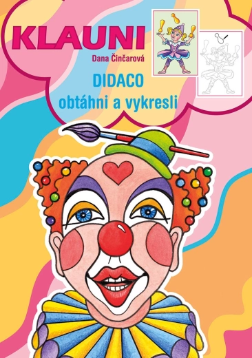 Akim didaco pobarvanka klovni - 1 kos