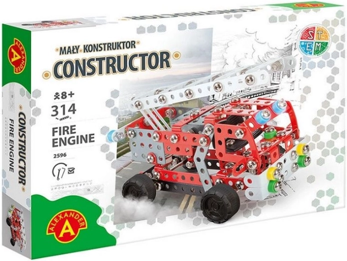 Small Fire Truck Construction Set