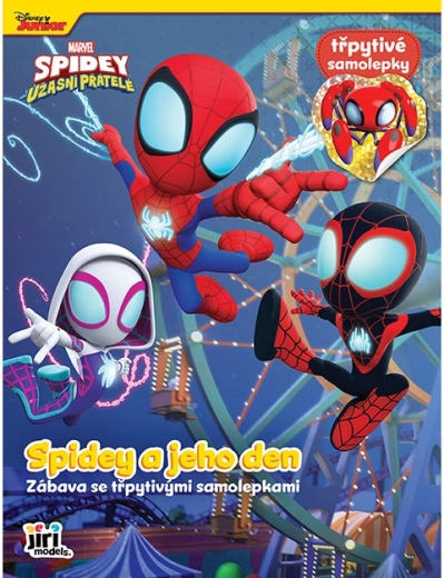 Knjiga z nalepkami Spidey z bleščečimi nalepkami