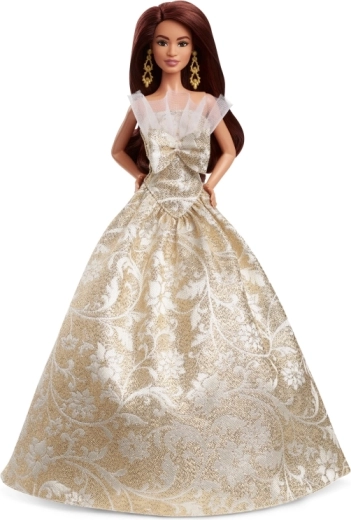 Festive dress in a golden design
