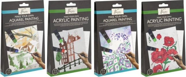 Akrilni slikarski set - 4 različni motivi