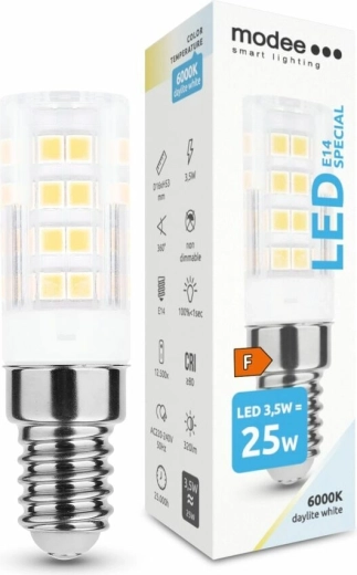 Keramična LED žarnica E14 3,5 W hladno bela 6000 K MODEE SMART LIGHTING