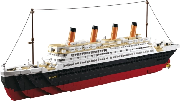 Gradbeni komplet SLUBAN Titanic – velik model, 1018 kosov