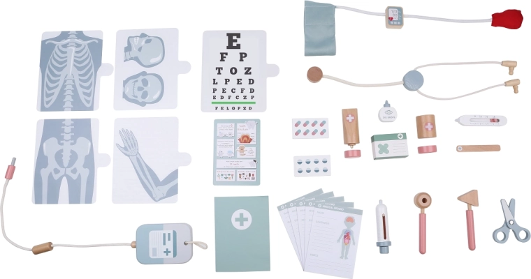 A doctor's office full of medical instruments
