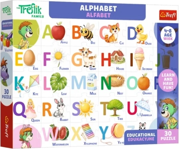Puzzle Edu abeceda 30 delov
