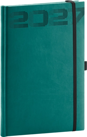 Notique tedenski planer Aprint Top 2027 petrolej 15 × 21 cm