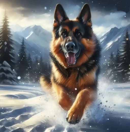 Norimpex diamond painting Lamb in the Snow 30 × 40 cm