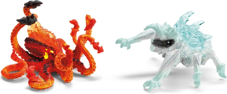Schleich Eldrador creatures: ledeni hrošč proti ognjenemu krakenu