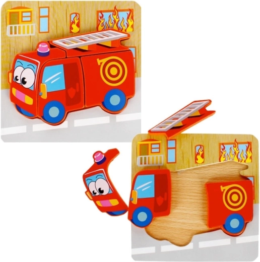 Wooden Educational Puzzle – Firefighters