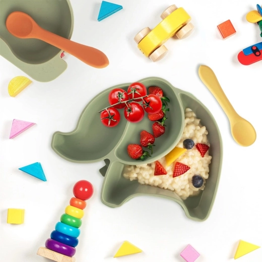 Trije ločeni predelki za pestro prehrano