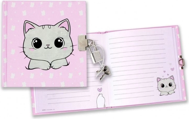 Secret Diary Kitty with Lock - 1 piece