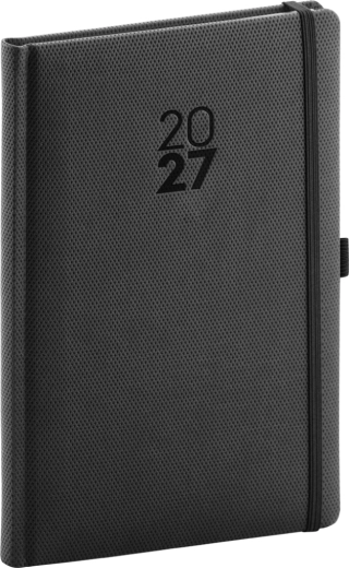 Notique tedenski rokovnik Diamante 2027 črn 15 × 21 cm