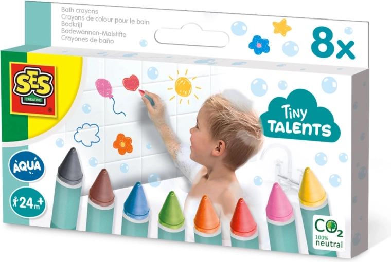 Voščenke za kopel Tiny Talents 8 kosov