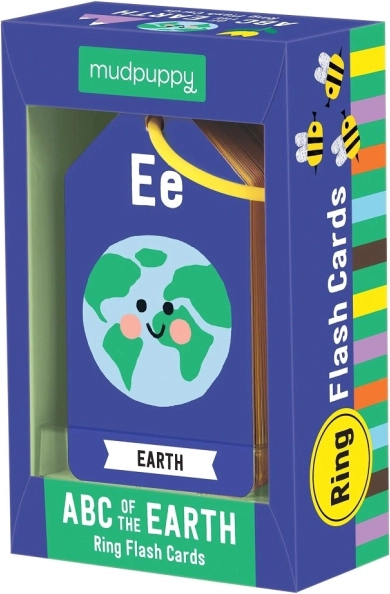 Mudpuppy ABC planet Zemlja učne kartice na obročku
