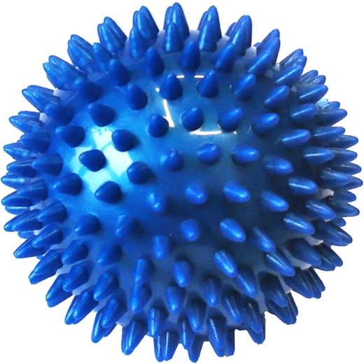 ACRA massage hedgehog spiky ball with soft spikes 7.5 cm blue - 1 piece