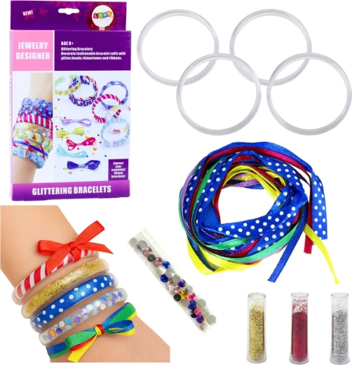 Creative Set for Making Glittery Bracelets