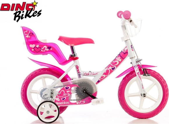Dino Bikes otroško kolo belo 12" 2017