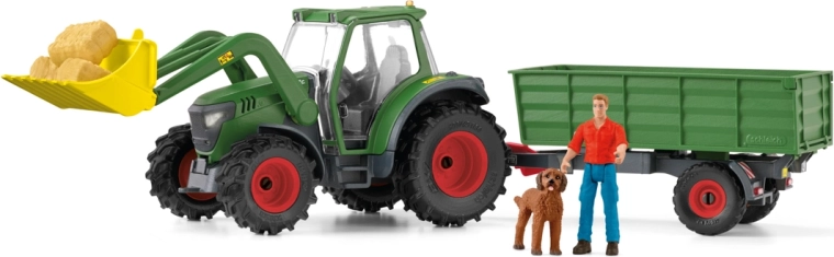 Schleich traktor s prikolico