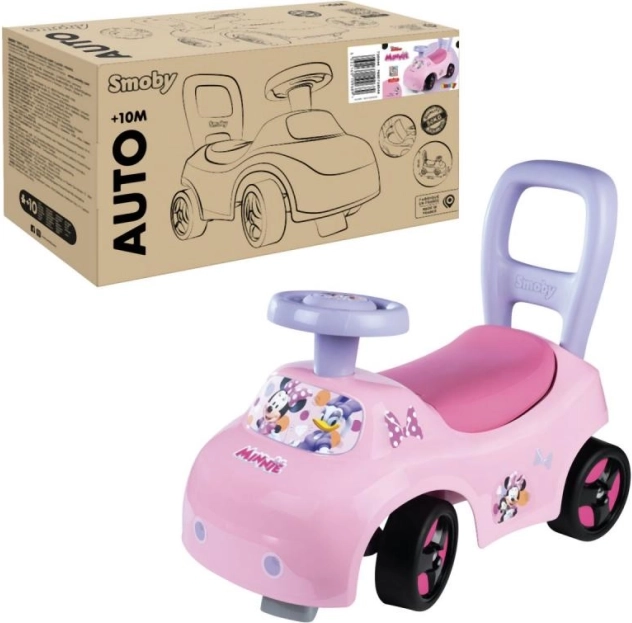 Poganjalnik avto MINNIE 2v1 za deklice
