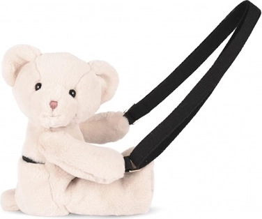 Doudou plišasta torbica čez ramo – medvedek, bež, 30 cm