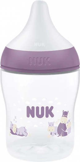 Dojenčka steklenička NUK Perfect Match Temperature Control 150 ml Hippo