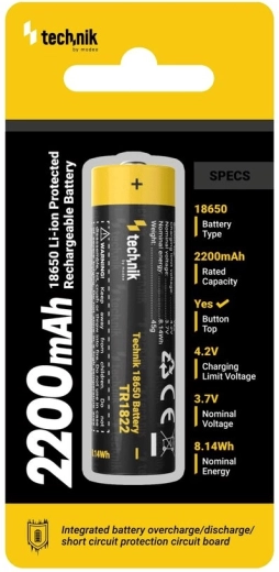 Technik TR1822 polnilna baterija 18650 2200 mAh 3,7 V