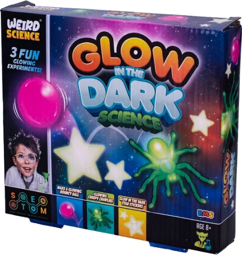 Znanstveni eksperimentalni set, ki sveti v temi