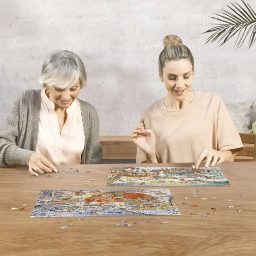 Relaxing puzzling for relaxation and concentration training