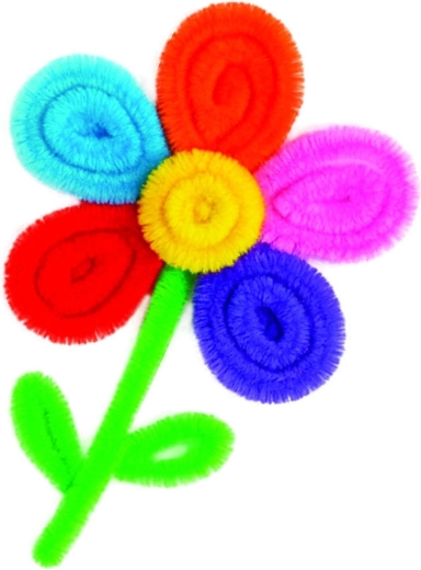 Rože iz puhastih žičk