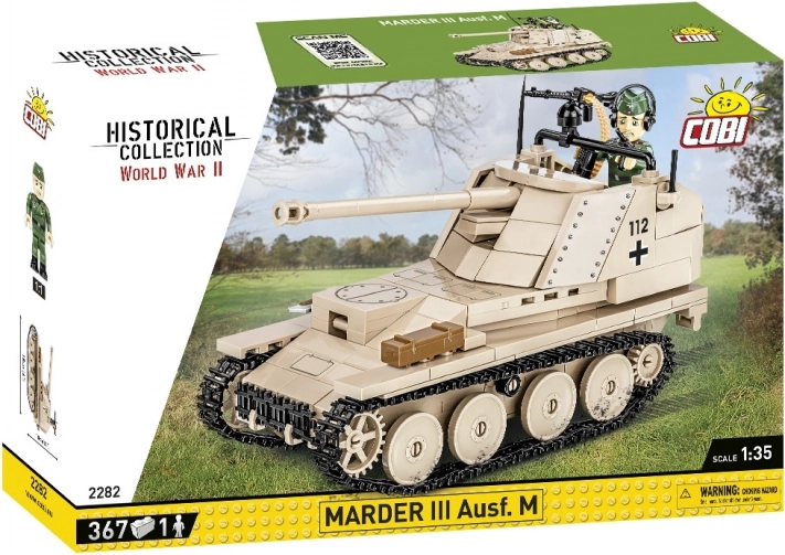 Gradbeni komplet Marder III Ausf. M (Sd.Kfz. 138) 1:35 – zgodovinski uničevalec tankov