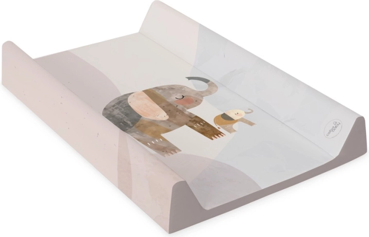 Ceba Baby previjalna podloga s trdo ploščo 50 × 70 cm Basic Elephant Family