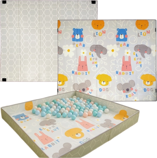 3v1: podloga, ograjica in bazen za žogice