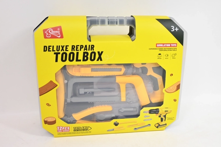 Tool set with cordless screwdriver in a case - 1 pc
