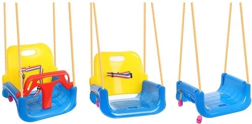 A 3-in-1 swing that grows with your child