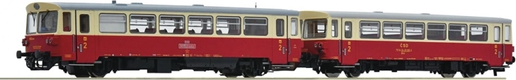 Roco motorni vagon M 152 ČSD s pripetim vozom, digitalen z zvokom