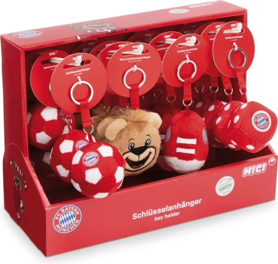 NICI plišasti obesek za ključe FC Bayern München 7 cm