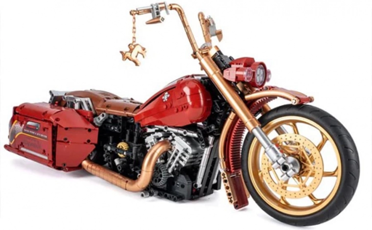Red Motorcycle Building Set – 2111 pieces