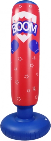 Napenljiv boksarski vreča rdeče-modra 125 cm