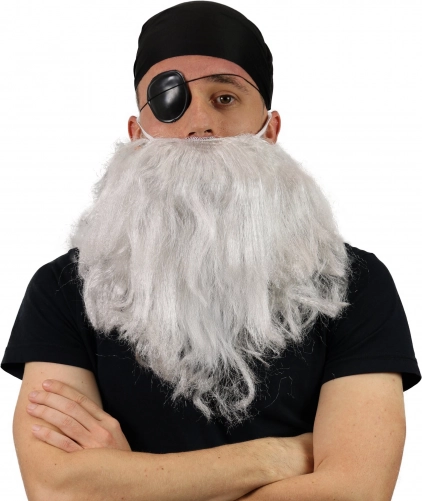 Piratska brada s trakom in prevezo za oko