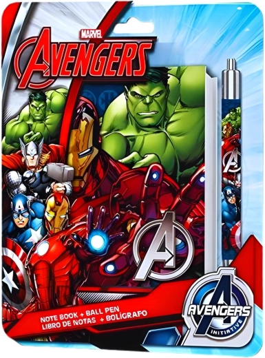 Komplet zvezek in kemični svinčnik Avengers