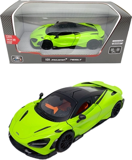 Kovinski model avtomobila McLaren 765LT 1:31 z lučmi in zvoki