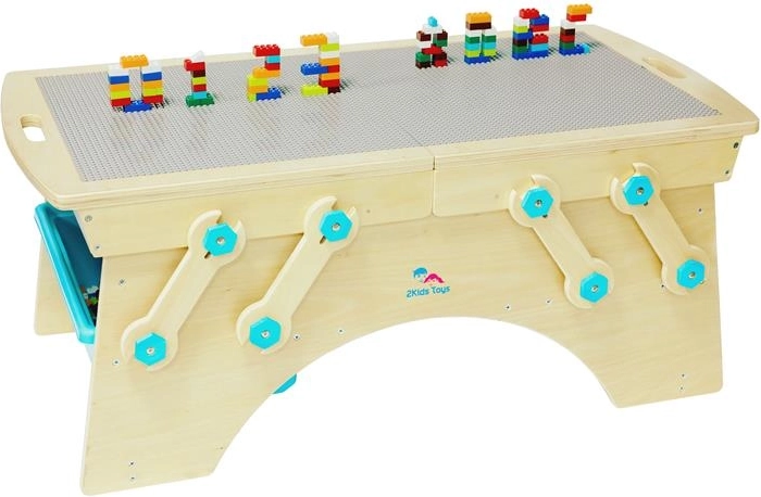 2Kids Toys igralna miza za sestavljanko s prostorom za shranjevanje