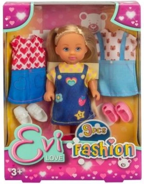 Punčka Evička z zamenljivimi outfiti