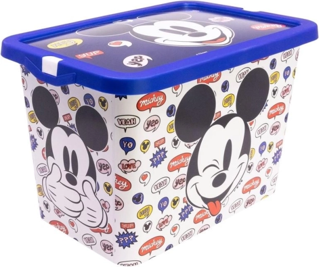 Velika shranjevalna škatla s pokrovom Mickey Mouse
